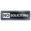 U.S. Stamp & Sign U.S. Stamp & Sign USS9435 No Soliciting Window Sign USS9435